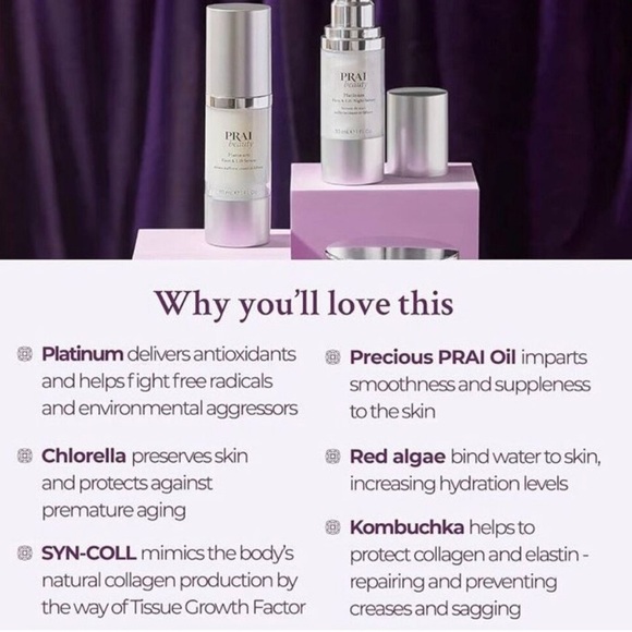 PRAI Beauty NEW Platinum Firm & Life Serum 1.7 fl oz FACTORY SEALED - Picture 4 of 7